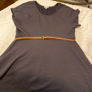Dark Gray Skater Style Dress- Maurices- Size 1 (1x)